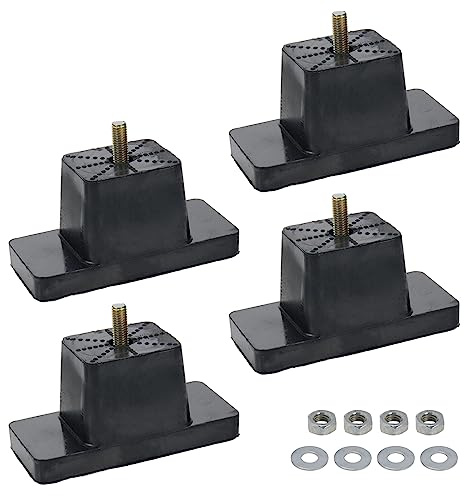 Pastlla 4 Stück Anti-Vibrations-Gummi-Pads Heavy Duty Stoßfest Vibrationsisolator Montagefüße Halterung für Outdoor Ductless Mini Split Klimaanlage Kondensatoren