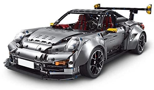 Technik Auto für Porschor GT2 RS, 1:8 Groß Automodell Bausatz, 3389 Teile Klemmbausteine Auto MOC Set, Kompatibel mit Porschor Technik