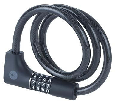 Säkerhetslås för Yale cykel, kabel, med kombination och nyckel - YCC0/12/100/2