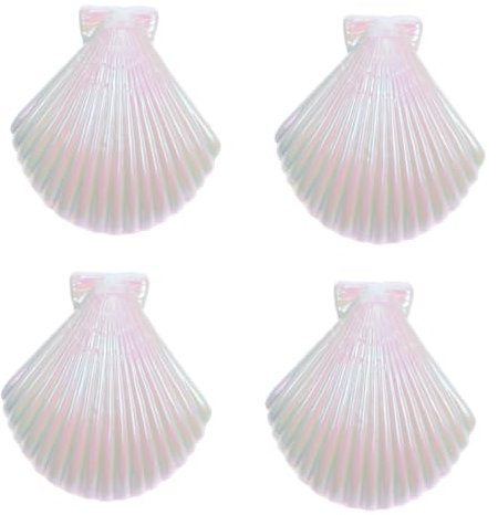 Garneck 4 Pezzi A Forma Di Conchiglia Clip Per Asciugamano Da Spiaggia Portasciugamani Antivento Senza Funzione