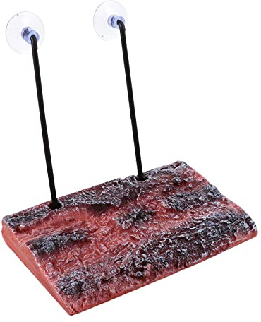 FONDOTIN Plateforme Flottante Décorative pour Tortues Simulation De Espace De Baignade Accessoire Aquarium pour Tortues Et Poissons Design De Terrains De Jeu Aquatiques Couleurs