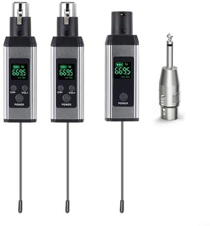 Professionelles UHF-Funkmikrofonsystem, mit XLR-Sender und Empfänger für Bühnenleistung, 610–669 MHz Bereich (eins und zwei)