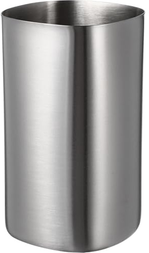 Warmhm Edelstahlbecher Für Badezimmer Als Zahnbürstenhalter Und Trinkbecher Mit Glattem Silber-finish Robust Und Widerstandsfähig Leicht Zu Reinigen Handhaben