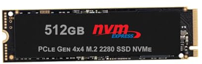 REALTECHNOLOGY SSD PCIe NVMe Gen 4x4 da 512Gb M2, Unità a Stato Solido Interna, compatibile con slot 2280, alta velocità di trasferimento dati,per uso professionale, garanzia italia