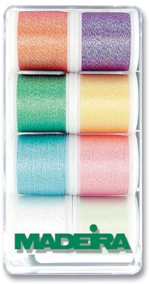 Madeira 8010 Stickbox Metallic Opal 8 Spulen à 200 m, One Size, 1600