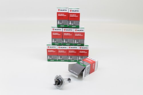 10 x H7 glödlampa Würth Longlife PX26D 12 V 55 W strålkastare ljus glödlampa typ. 072011412