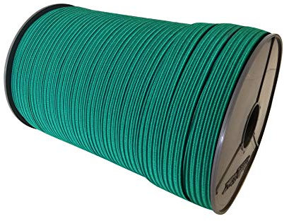 20m flaches Gummiseil Expanderseil flach Expanderband Gummiband in Grün 22mm breit 3mm dick