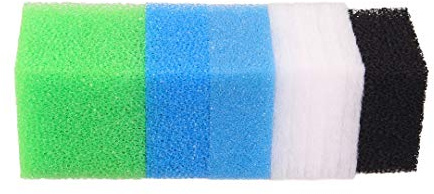 INGVIEE Sets Compatible Aquarium Filter Foam Sponge for Juwel Compact/Bioflow 3.0 (1 x Blue Fine, 1 x Blue Coarse, 2 x Green Nitrate, 2 x Black Carbon, 5 x Poly pads)