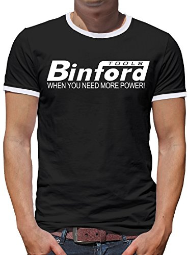 TShirt-People Binford Tools Kontrast T-Shirt Herren XL Schwarz