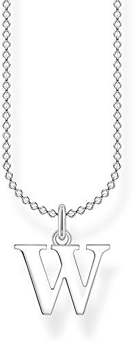 THOMAS SABO Halskette Buchstabe W 925 Sterling Silber KE2032-001-21