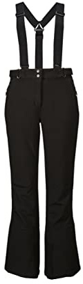KILLTEC Women's Pantalones de esquí/Pantalones de caparazón Blando con protección de Bordes, protección contra la Nieve y Correas Desmontables Thônes WMN Ski Sftshll PNTS C, Negro, 40, 36414-000