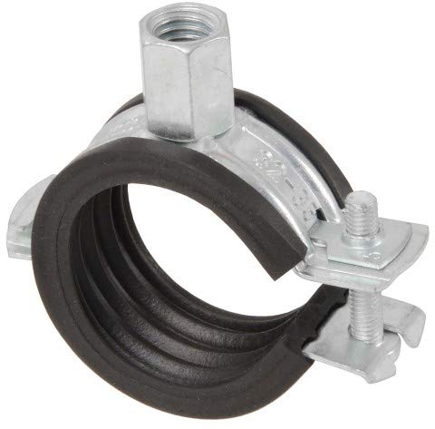 10 Stück - Gelenk-Rohrschelle/Halter/Befestigung •12mm-114mm/ ¼“-4“ •Schallschutzeinlage Größe 12-14 mm x M8/M10