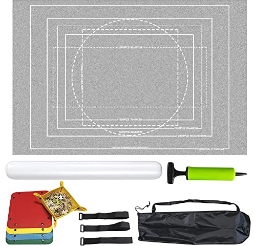 LUPATDY Puzzlematte Puzzlerolle-Puzzelma tten für Puzzle Bis 3000,Puzzlematte Boden,Puzzle Aufbewahrung,Schicke Puzzles-Geschenkbox,Praktisches ZubehöR zur Aufbewahrung von Puzzles