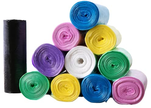 30 pièces/Rouleau 30x30cm Sacs Poubelle Mini Plat Haut Type Sacs à ordures jetables pour Voiture Table Poubelle Petits Sacs à ordures en Plastique Durable and Attractive