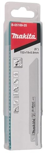 Makita Reciprozaagblad B-05169-25, Metall, 132 mm