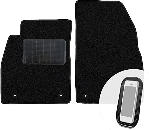 moto-MOLTICO Vorne Fußmatten Auto Velours Autoteppiche | Schwarz Automatten Set 2-teilig passend für Opel Insignia I 2008-2017