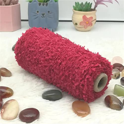 ABNUM 200 g Schmetterlingsgarn zum Stricken, Feder-Häkelgarn zum Häkeln, Garn zum Stricken von Patchwork-Stoffen, handgefertigt