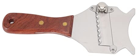 Grattugia Per Tartufi, Rasoio Per Cioccolato Regolabile Grattugia Per Tartufi in Acciaio Inossidabile con Manico Ergonomico in Legno Per Tartufi di Formaggio al Cioccolato
