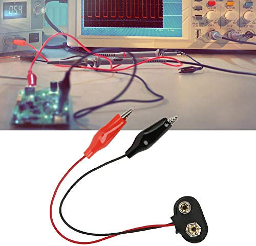 20PCS 9V Battery Snap Connector to Dual Clips Cable, Small Lightweight Design, for Replacement, Stable Performance and Easy to Use, Convenient for Replacing, 15cm Cable Length