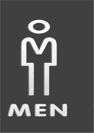 JMORCO WC Schild Toilettenschilder for Männer und Frauen, WC-Beschilderung, Einkaufszentrum, Bürogebäude, Türschilder, Erinnerungsanzeige, Orientierungsschild(M)