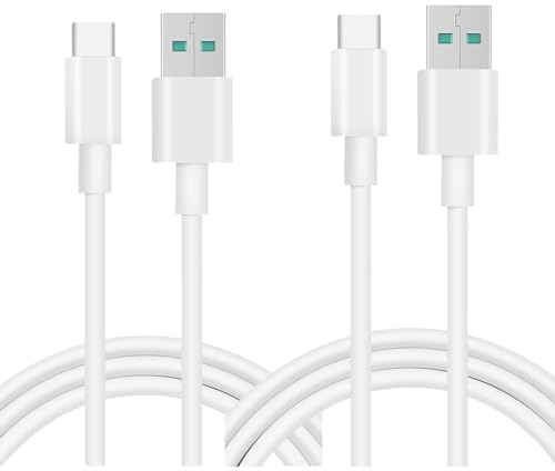 ZLONXUN 2-Pezzi Cavo Cavi 100 W Compatibile con OPPO Find X8/X3/X5/N3/N2,Reno 12/11/10/8/7/Reno4 Z,A98/A96/A94/A79/A78