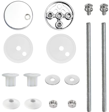 Fanmitrk WC Sitz Scharnier Ersatzteile, 12cm Schraubenbolzen, Scharnierteile für Toilettendeckel