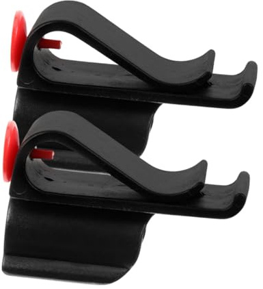 Golf Putterhalterklemme für Golftasche, 2 Stück aus Kunststoff Schwarz | Clip für Golfschläger, Sicherer Halt, Leichtes Anbringen und Abnehmen, Geeignet für Golfbag und Spielbetrieb
