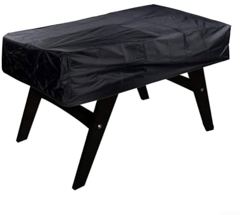 Vilgftyiet Heavy-Duty Waterproof Game Table Cover – Outdoor Protective Cover for Foosball/Pool Tables (160x115x50cm, Black) with Air Vents & Weatherproof