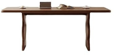 IMEITE Büro-Besprechungstisch Retro Holz Esstisch Kleiner Haushalt Rechteckig Esstisch(180x80x75cm)