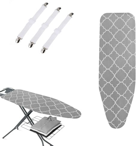 Vastsea Funda Tabla Planchar, Funda algodón Planchar, Funda elástica Planchar, 110x34cm, para planchas de Vapor, Planchado rápido