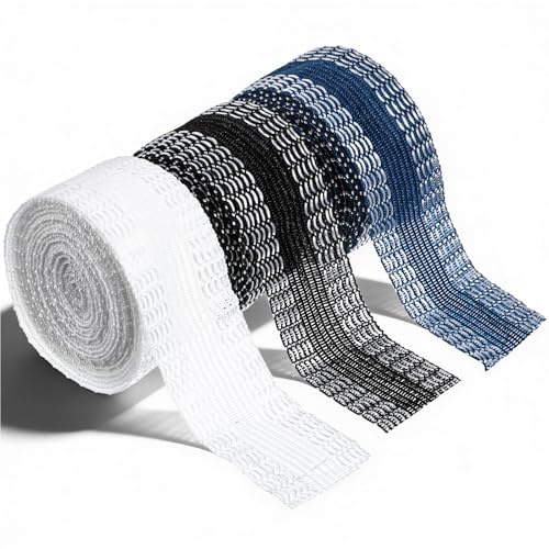 Quilax 3 Roll Saumband zum Aufbügeln, 5m x 2.5cm, für Hose zum Nähen