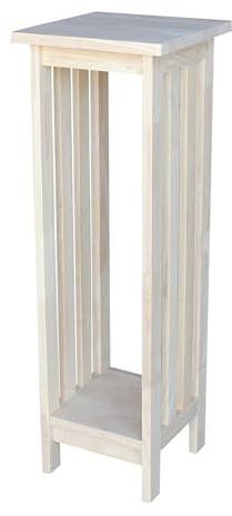 International Concepts Mission Plant Stand, 36-Inch High, Solid Parawood, Unfinished