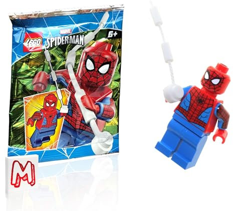 1 X LEGO Marvel Super Heroes LOOSE Minifigure Spider-Man with Webs by Marvel