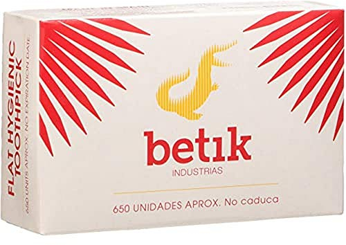 Betik 000010038, Palillo Dental, 65×1,3 mm, Pack de 650 Unidades Aprox.