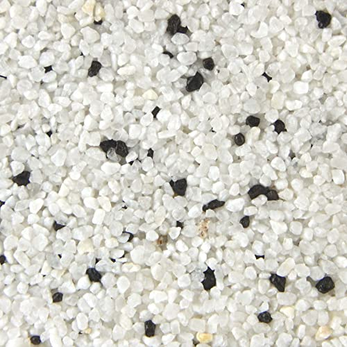 Terralith Buntsteinputz 15kg in weiß-schwarz, Sockelputz für Innen und Außen mit Reinacrylat Bindemittel aus Naturstein, 1-2mm Körnung (BSP01)