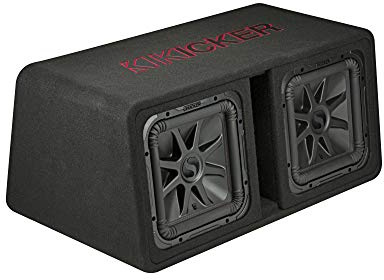 KICKER 45DL7R122 Dual 12 L7R 2-Ohm Loaded Vented Enclosure - 1200 Watts RMS