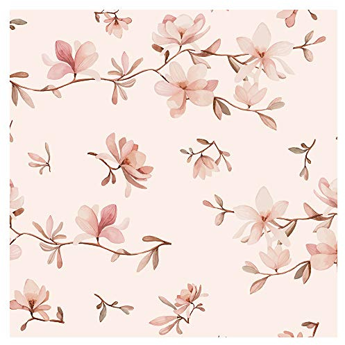 murando Vlies Tapete Blumen - Deko Panel Fototapete Wanddeko 10 m Tapetenrolle Mustertapete Wandtapete modern design Dekoration - Natur b-C-0267-j-a