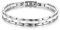 JewelryWe Schmuck Damen Armband Edelstahl Keramik I Rechteck Link Gliederarmband Armkette Armreif Weiß Silber