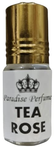 Tea Rose Gorgeous Uplifting Roll On Roller Perfume Fragrance Oil Scent by Paradise Perfumes & Gems (PPG) - 3ml 6ml 12ml (Tea Rose, 3ml)