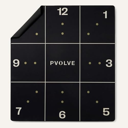 Pvolve Precision gummi träningsmatta - hem gym träning träningsutrustning designad för att användas med den vältränade funktionella fitnessmetoden
