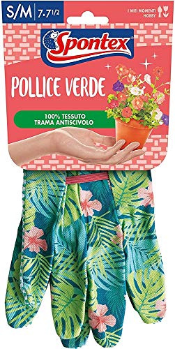 Spontex Handschuhe mit Daumen, Grün, Größe S/M