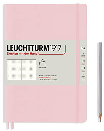 LEUCHTTURM1917 363926 Notizbuch Softcover, Puder, Plain