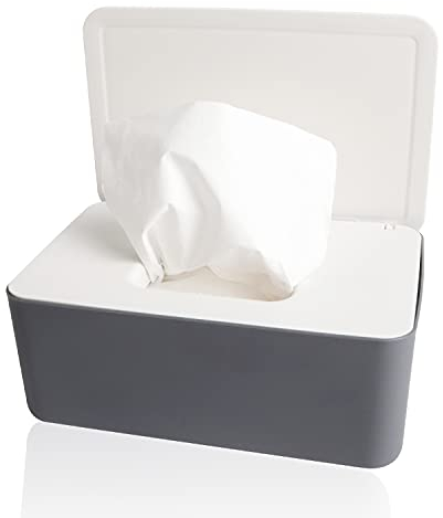 Scatola Porta Salviette Umidificate Salviettine Umidificate con Coperchio Scatola di dispenser per salviettine umidificate Porta Scatola per Salviette per il Bagno di Casa e l'Ufficio