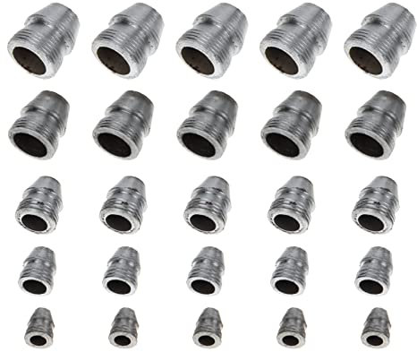 Yardwe Cuñas de Cuñas de Mango Redondo de 25 Piezas Cuña de División de Mango de Martillo Cuña de Metal de Mano de Cuña de Acero Redonda para Trineo de Martillo de Garra Kit