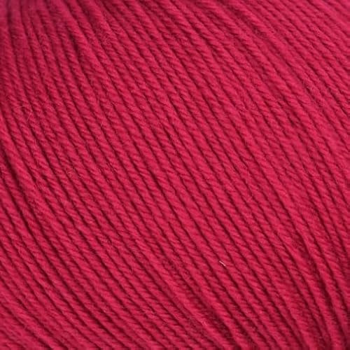 ONline Garne - Garn - Wolle - Strickgarn - Himbeer - 75% Schurwolle (Merino), 25% Polyamid - 50g = 210m - Nadelstärke 2,5 - 3,0 - Handwäsche