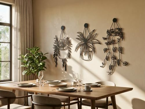 VAILLA Wand Deko Blumen Holz 3D – Wandbild Wanddeko Wohnzimmer Schlafzimmer | MDF Sperrholz, Lasergeschnitten, Botanik Blüten, 5 Größen, Schwarz Grau Gold, personalisierbar, Esszimmer Küche Eingang Flur