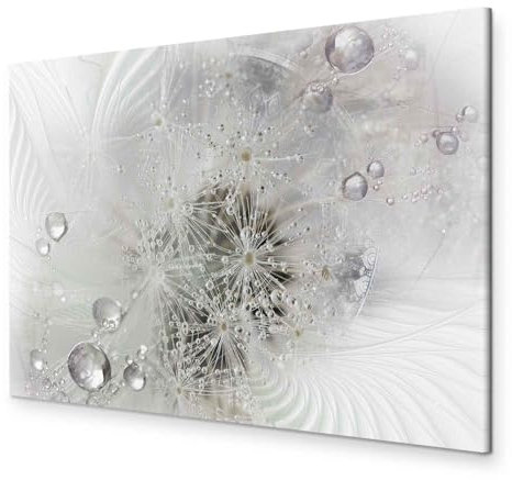 murando - Akustikbild Pusteblumen Bilder Akustikschaum Hochleistungsschallabsorber Schallschutz Leinwand 1 tlg Wandbild Raumakustik Schalldämmung Blumen Abstrakt b-C-10137-b-a