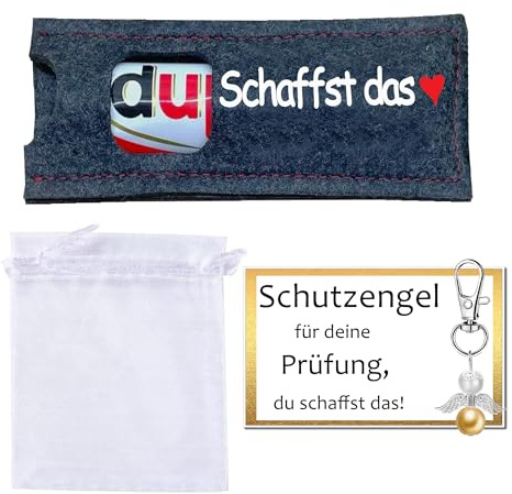 Hülle Filz Geschenke für duplo Schokolade Grußkarten |Motivationsgeschenke, Du schaffst das Glücksbringer, Geschenk Du kannst alles schaffen, Motivation, viel GlückI ohne Schokolade