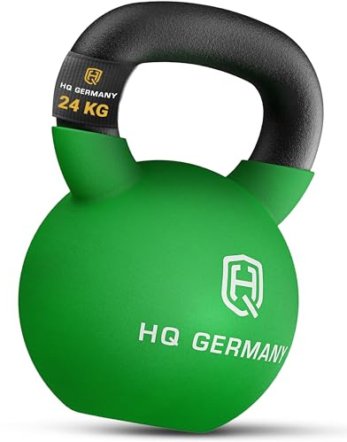 HQ Germany® Kettlebell Neopren [optimaler Bodenschutz] - Kugelhantel 24kg