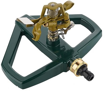 Jenbnoau Irrigatore A Impatto con Irrigatore Circolare di Base con di per Tubo da Giardino A Testa di Irrigatore per Giardino con Prato Inglese